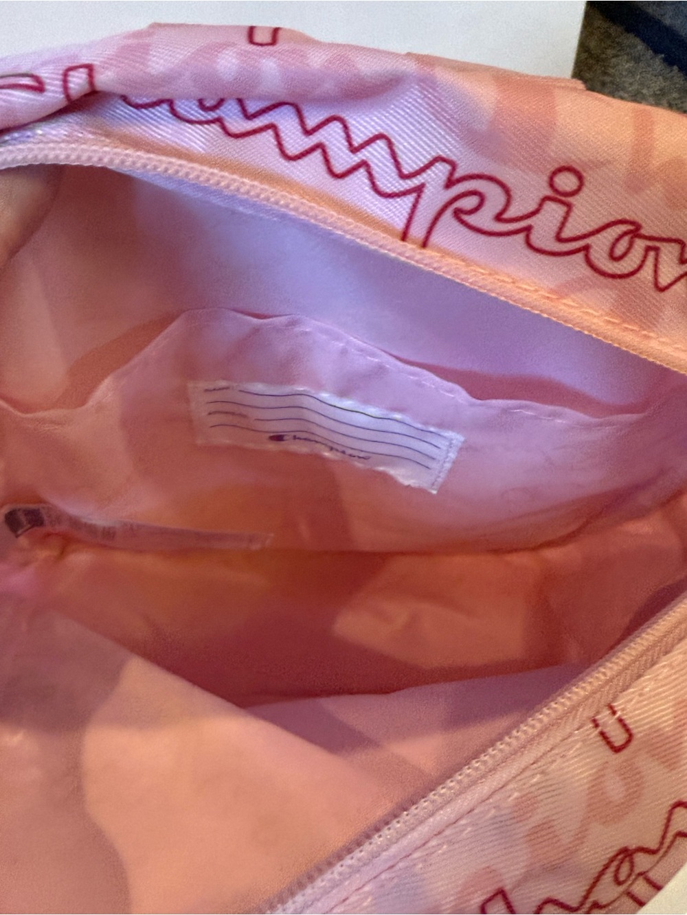 Champion Pink Logo Print Mini Backpack NWT Kids School Travel Bookbag - Picture 5 of 9